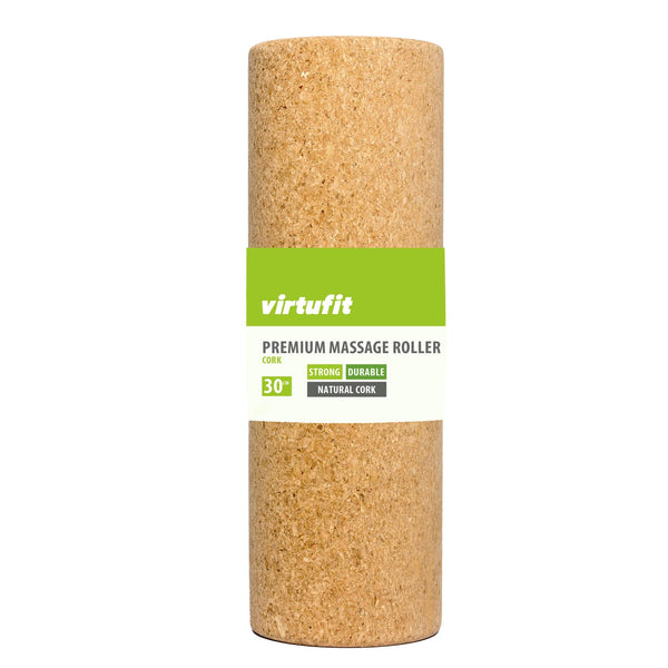 VIRTUFIT ROLLER KORKOWY DO MASAŻU PREMIUM - EKOLOGICZNY - 30 CM