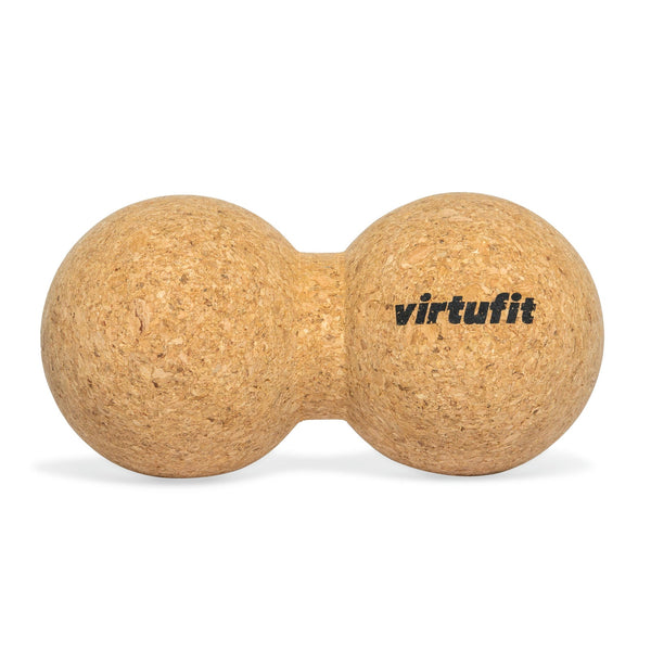 VIRTUFIT PODWÓJNA KORKOWA KULKA DO MASAŻU PREMIUM - EKOLOGICZNA