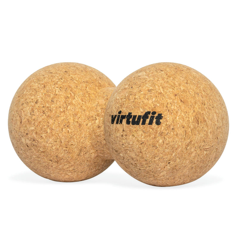 VIRTUFIT PODWÓJNA KORKOWA KULKA DO MASAŻU PREMIUM - EKOLOGICZNA