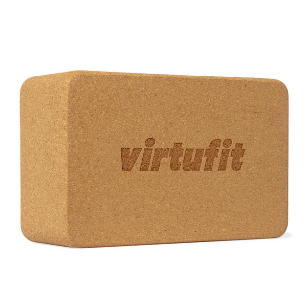 VIRTUFIT KORKOWY KLOCEK DO JOGI PREMIUM - EKOLOGICZNY