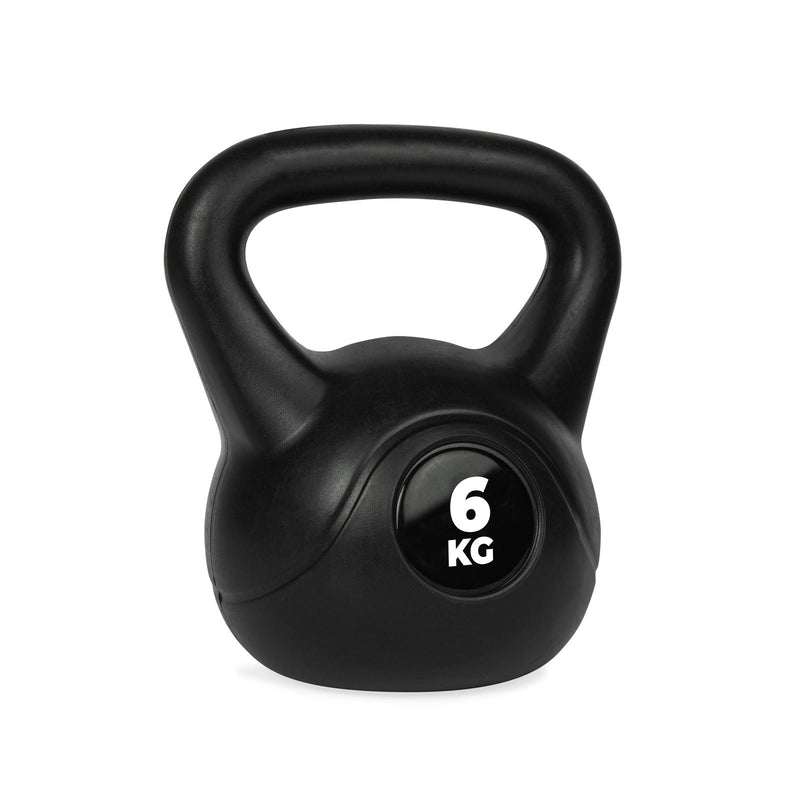 VIRTUFIT KETTLEBELL PCV - 6 KG - CZARNY
