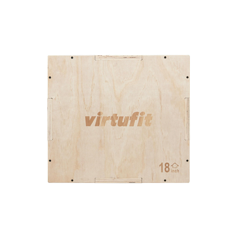 VIRTUFIT DREWNIANA SKRZYNIA PLYO 3-W-1 - MAŁA - 40 X 45 X 50 CM