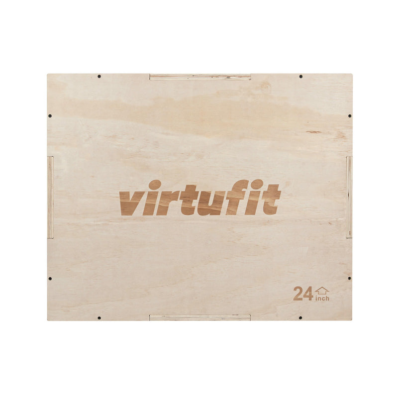VIRTUFIT DREWNIANA SKRZYNIA PLYO 3-W-1 - DUŻA - 50 X 60 X 75 CM