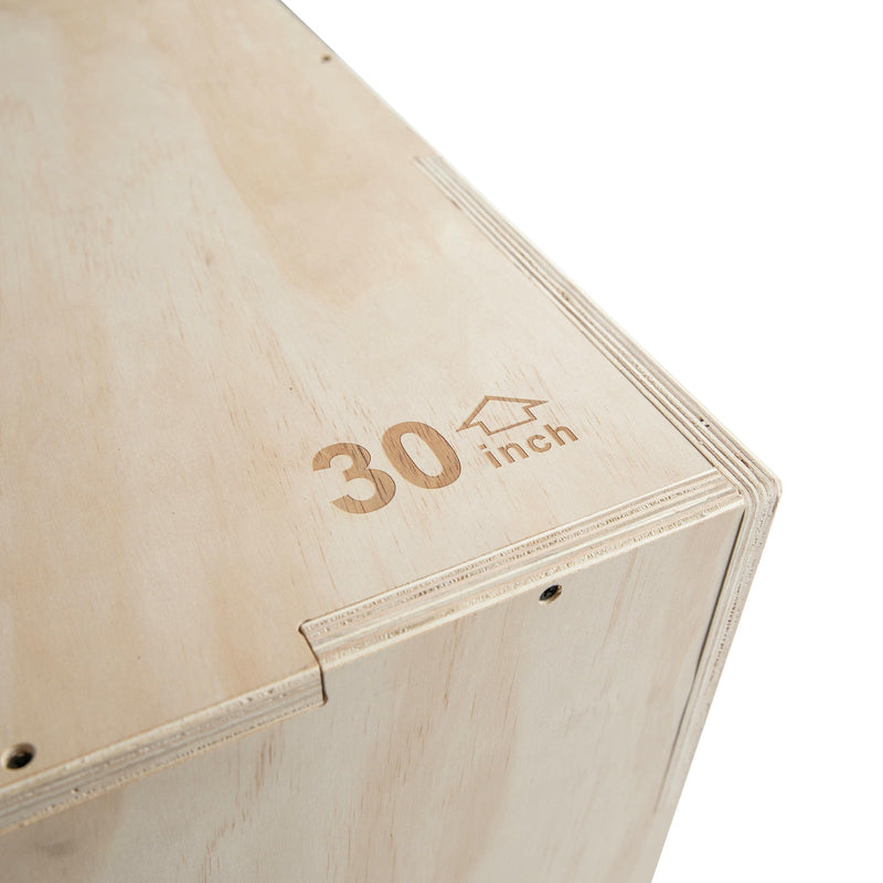 VIRTUFIT DREWNIANA SKRZYNIA PLYO 3-W-1 - DUŻA - 50 X 60 X 75 CM
