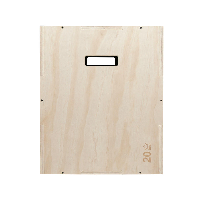 VIRTUFIT DREWNIANA SKRZYNIA PLYO 3-W-1 - DUŻA - 50 X 60 X 75 CM
