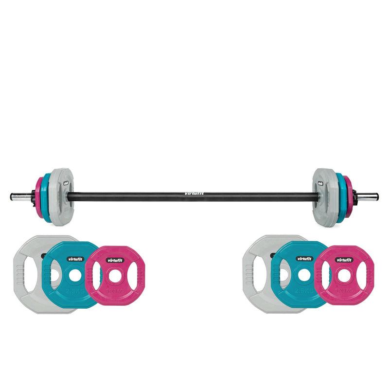 VIRTUFIT ZESTAW PUMP DO AEROBIKU PRO GUMOWY - 20 KG - KOLOROWY