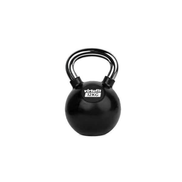 VIRTUFIT KETTLEBELL - GUMA/CHROM - 12 KG