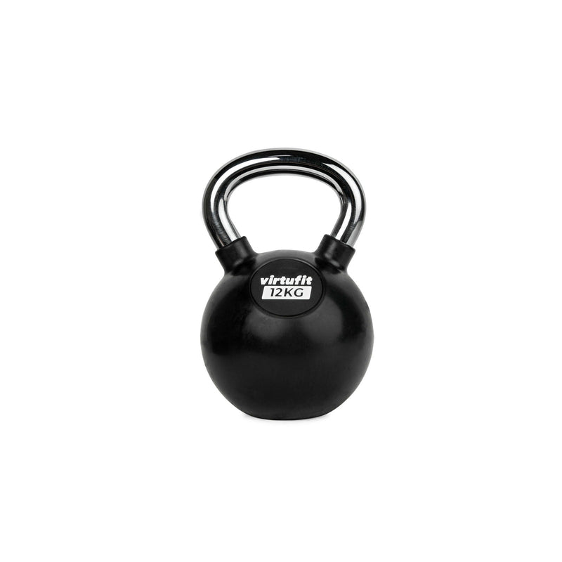 VIRTUFIT KETTLEBELL - GUMA/CHROM - 12 KG