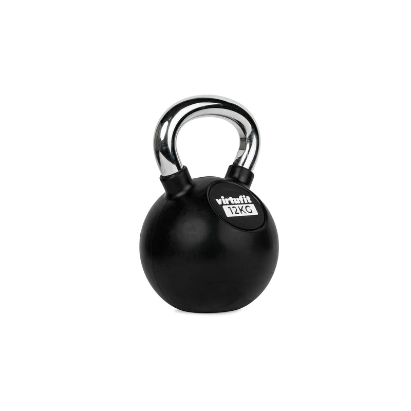 VIRTUFIT KETTLEBELL - GUMA/CHROM - 12 KG