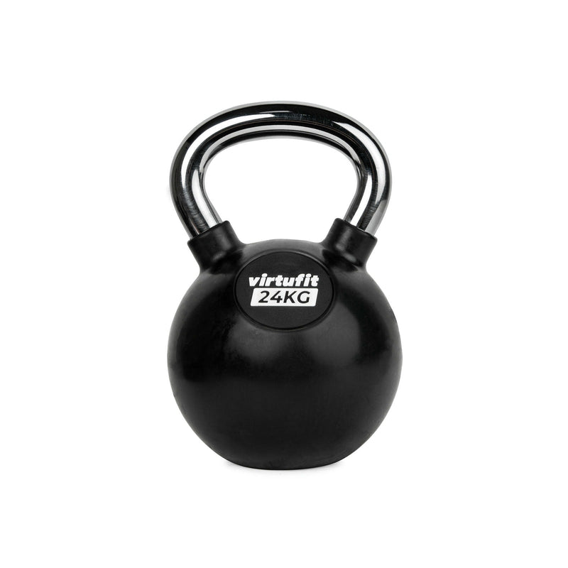 VIRTUFIT KETTLEBELL - GUMA/CHROM - 24 KG