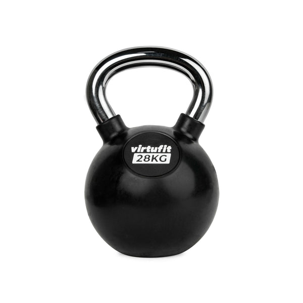 VIRTUFIT KETTLEBELL - GUMA/CHROM - 28 KG