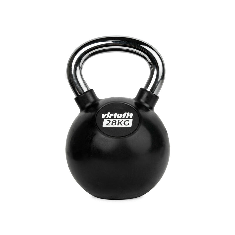 VIRTUFIT KETTLEBELL - GUMA/CHROM - 28 KG