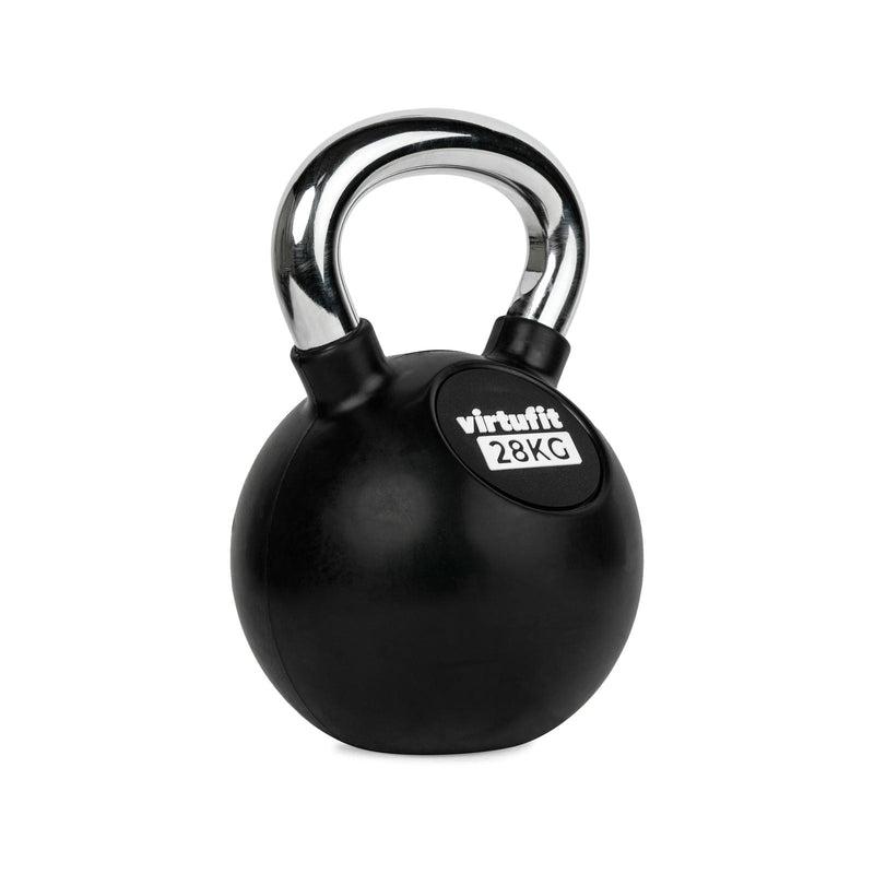 VIRTUFIT KETTLEBELL - GUMA/CHROM - 28 KG