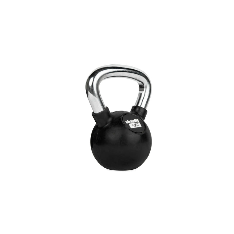 VIRTUFIT KETTLEBELL - GUMA/CHROM - 4 KG