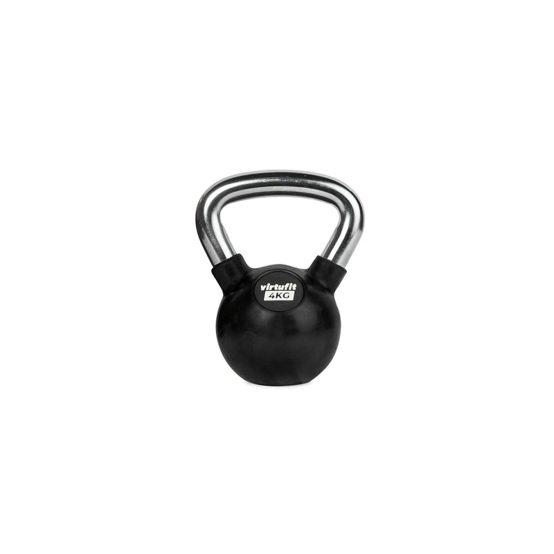 VIRTUFIT KETTLEBELL - GUMA/CHROM - 4 KG