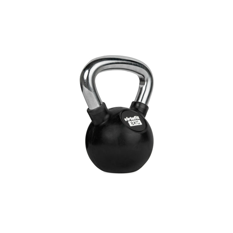 VIRTUFIT KETTLEBELL - GUMA/CHROM - 8 KG