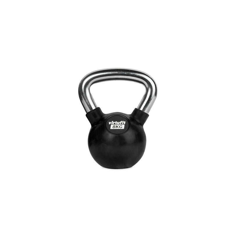VIRTUFIT KETTLEBELL - GUMA/CHROM - 8 KG