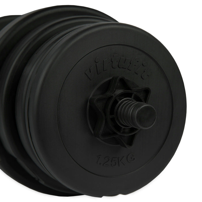 VIRTUFIT REGULOWANY ZESTAW HANTLI - ZESTAW 2 W 1 - 30 KG - WINYL