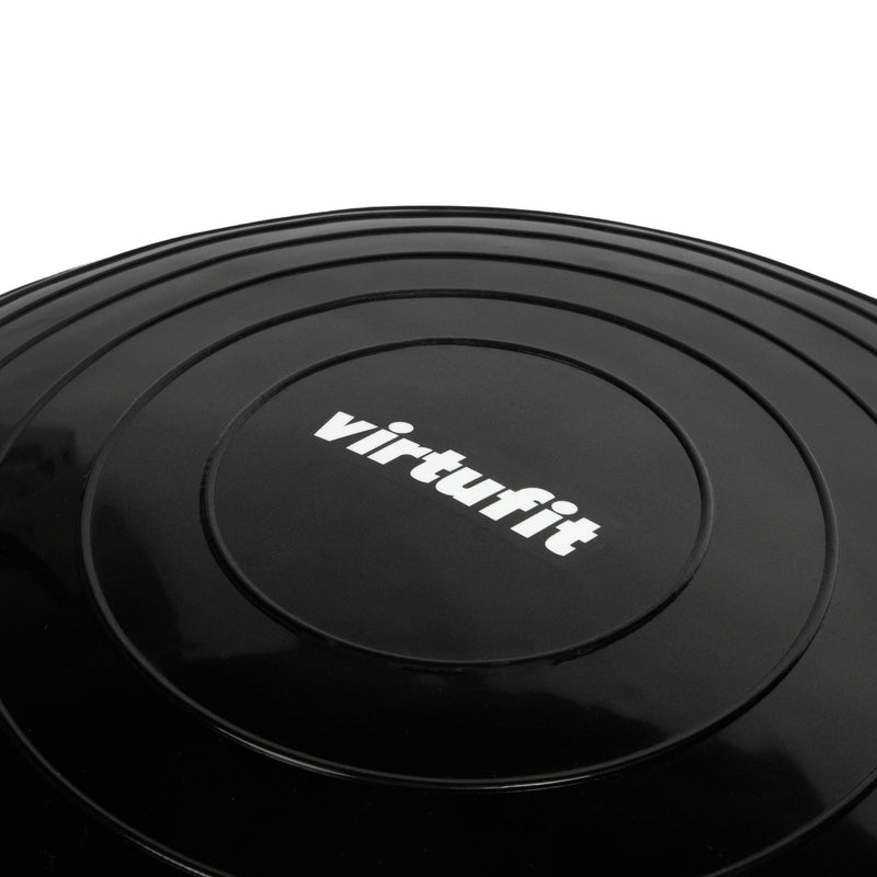 VIRTUFIT BALANCE TRAINER PRO - PIŁKA BALANSOWA - Z GUMAMI FITNESS I POMPKĄ - CZARNA