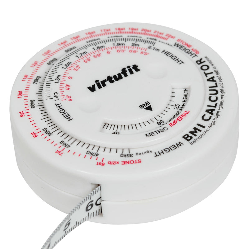 VIRTUFIT MIARKA OBWODU - TAŚMA MIERNICZA Z KALKULATOREM BMI - 150 CM