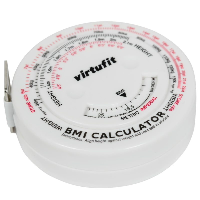 VIRTUFIT MIARKA OBWODU - TAŚMA MIERNICZA Z KALKULATOREM BMI - 150 CM