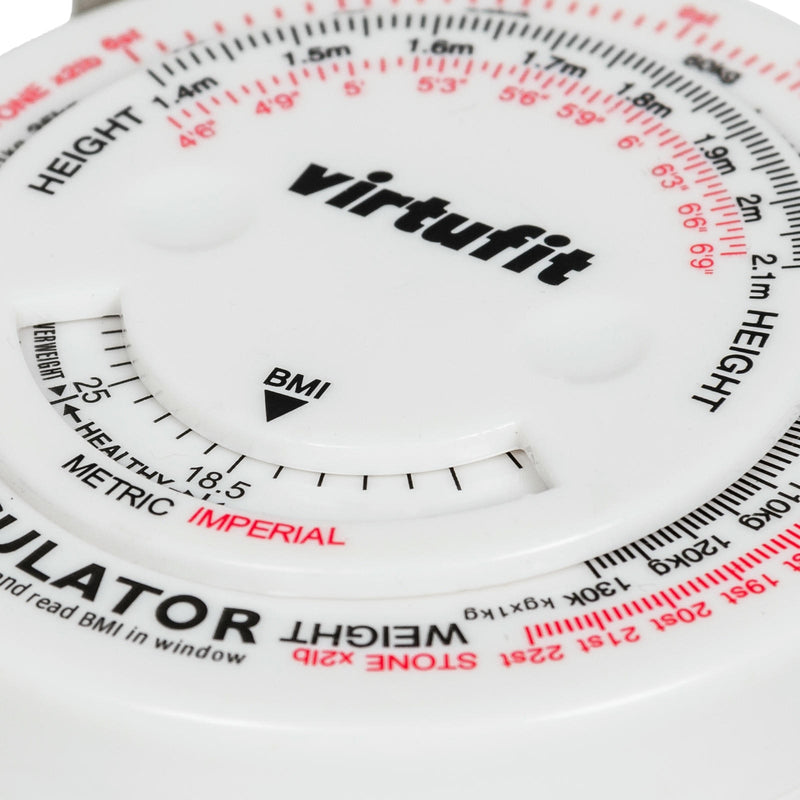 VIRTUFIT MIARKA OBWODU - TAŚMA MIERNICZA Z KALKULATOREM BMI - 150 CM