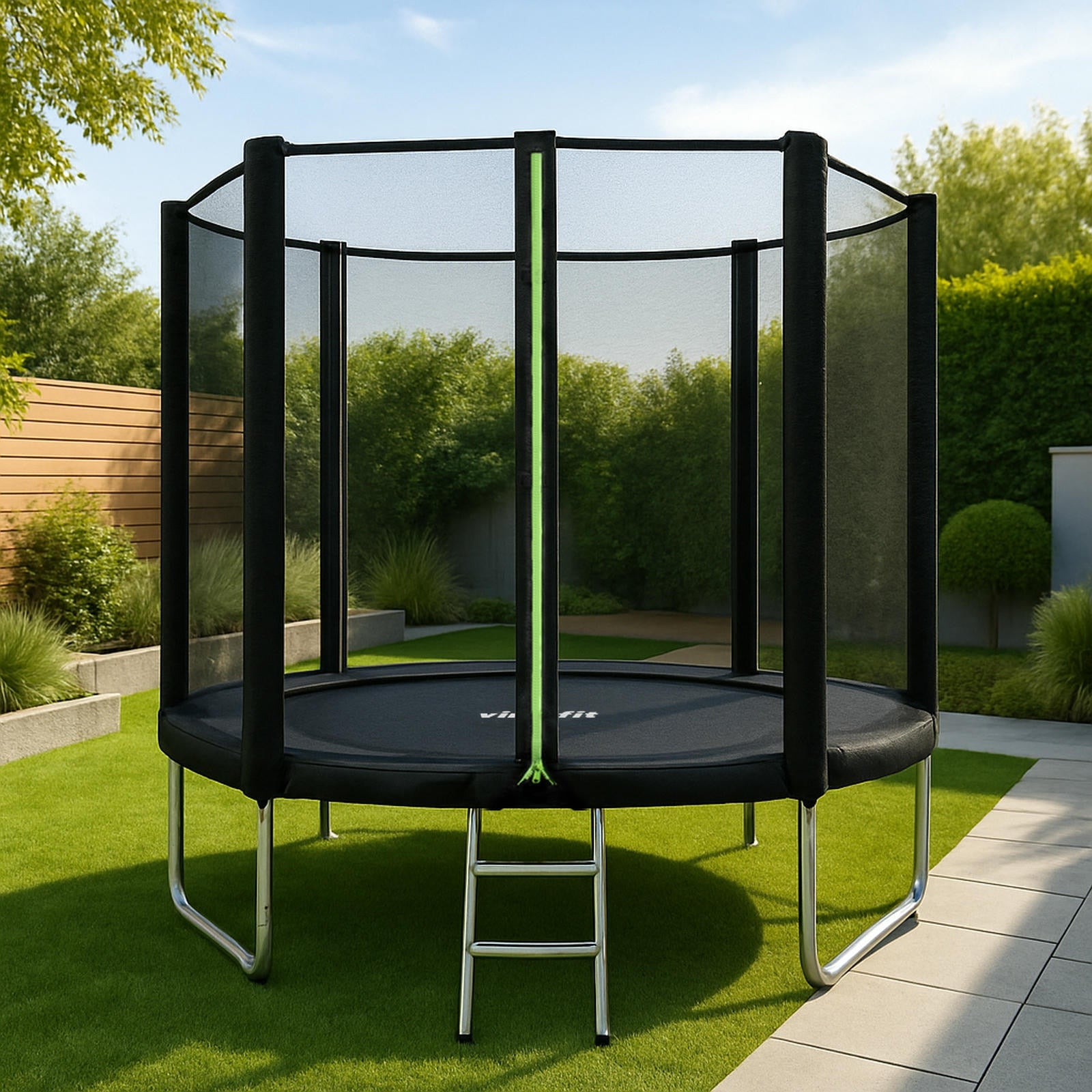 VIRTUFIT TRAMPOLINA Z SIATKĄ BEZPIECZEŃSTWA 305 CM