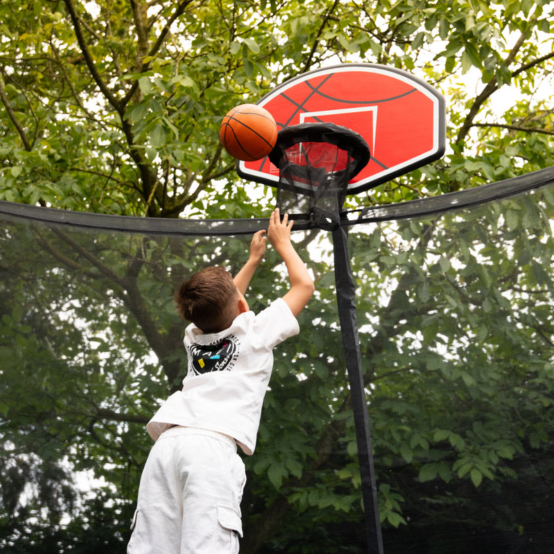 VIRTUFIT KOSZYKÓWKA NA TRAMPOLINĘ - OBRĘCZ DO KOSZYKÓWKI - Z PIŁKĄ
