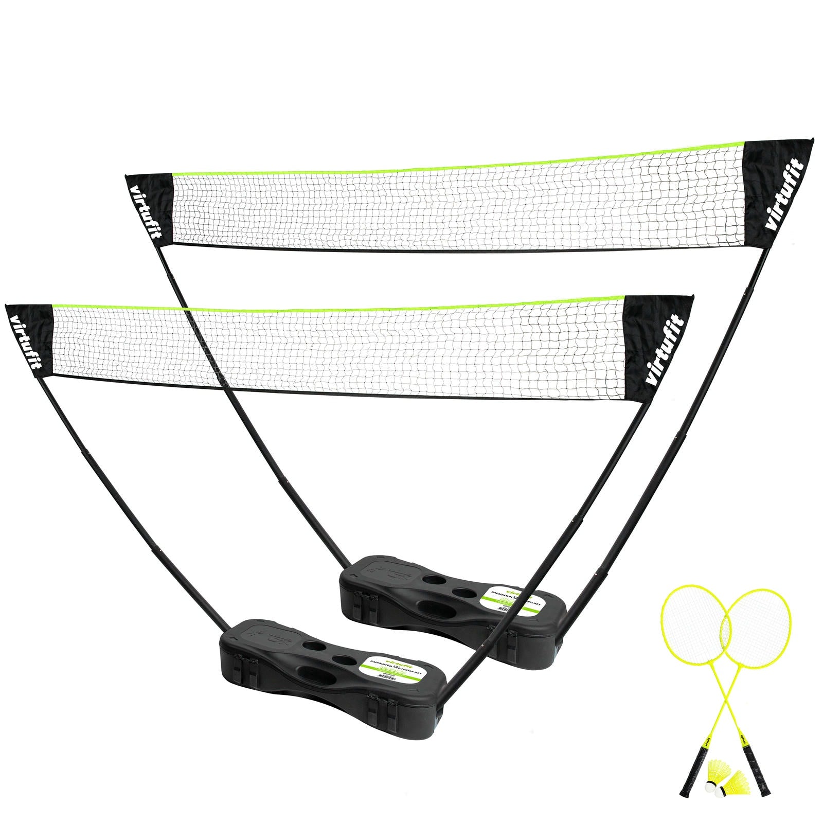 VIRTUFIT PRZENOŚNY ZESTAW 2 W 1 DO BADMINTONA I TENISA