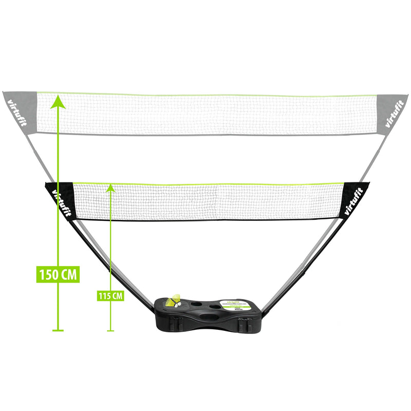 VIRTUFIT ZESTAW 2-W-1 PRZENOŚNY ZESTAW DO BADMINTONA I TENISA