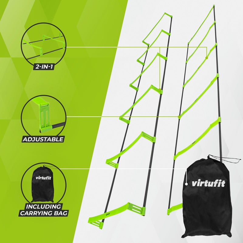 VIRTUFIT DRABINKA WZNOSZĄCA 2-W-1 PRO - W ZESTAWIE TORBA DO PRZECHOWYWANIA