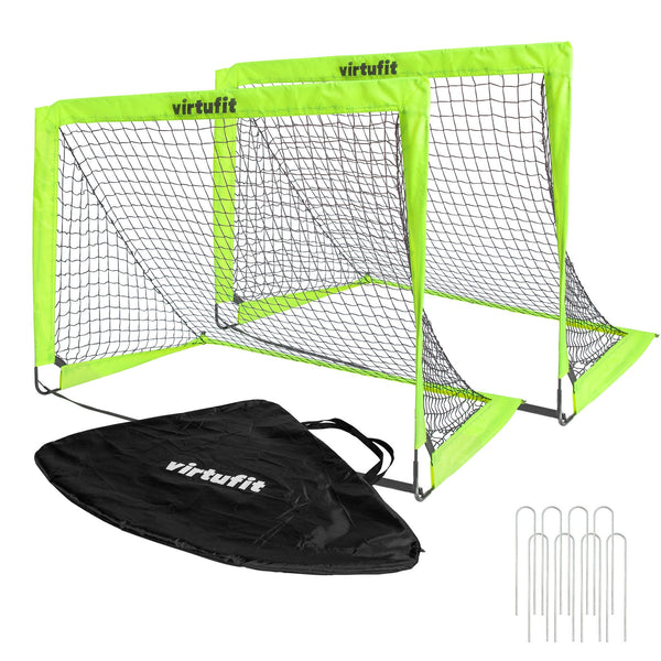 VIRTUFIT ZESTAW SKŁADANYCH BRAMEK DO PIŁKI NOŻNEJ 120 X 90 CM