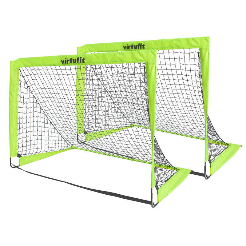 VIRTUFIT ZESTAW SKŁADANYCH BRAMEK DO PIŁKI NOŻNEJ 120 X 90 CM