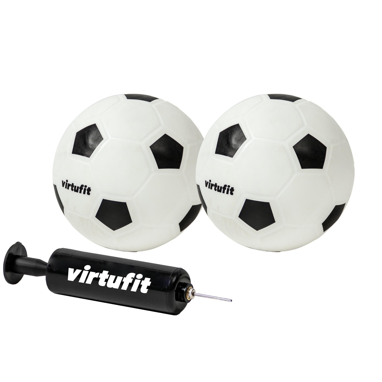 VIRTUFIT ZESTAW BRAMEK DO PIŁKI NOŻNEJ DLA DZIECI Z 2 PIŁKAMI I POMPKĄ