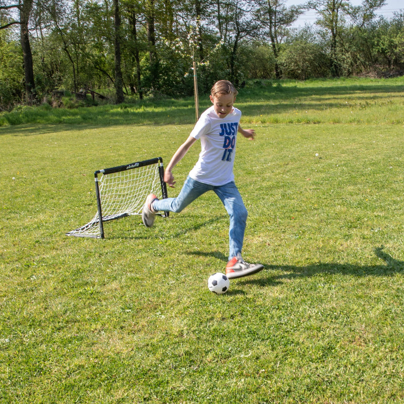 VIRTUFIT ZESTAW BRAMEK DO PIŁKI NOŻNEJ DLA DZIECI Z 2 PIŁKAMI I POMPKĄ