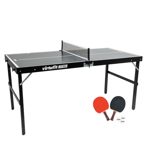 VIRTUFIT MINI STÓŁ DO TENISA STOŁOWEGO TT160 - Z 2 RAKIETKAMI I 3 PIŁKAMI