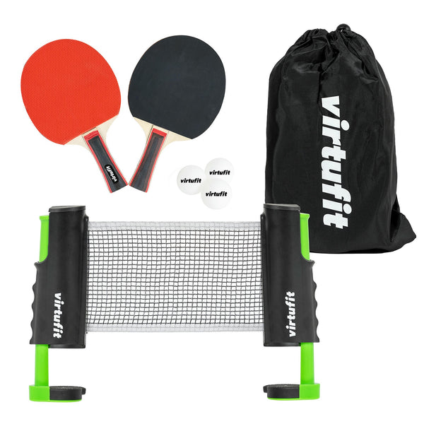 VIRTUFIT REGULOWANY ZESTAW DO TENISA STOŁOWEGO - Z RAKIETKAMI I 3 PIŁKAMI