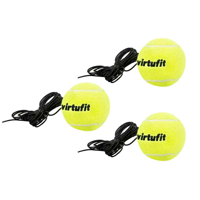 VIRTUFIT TRENAŻER TENISOWY - Z 3 PIŁKAMI Z ELASTYCZNĄ LINKĄ