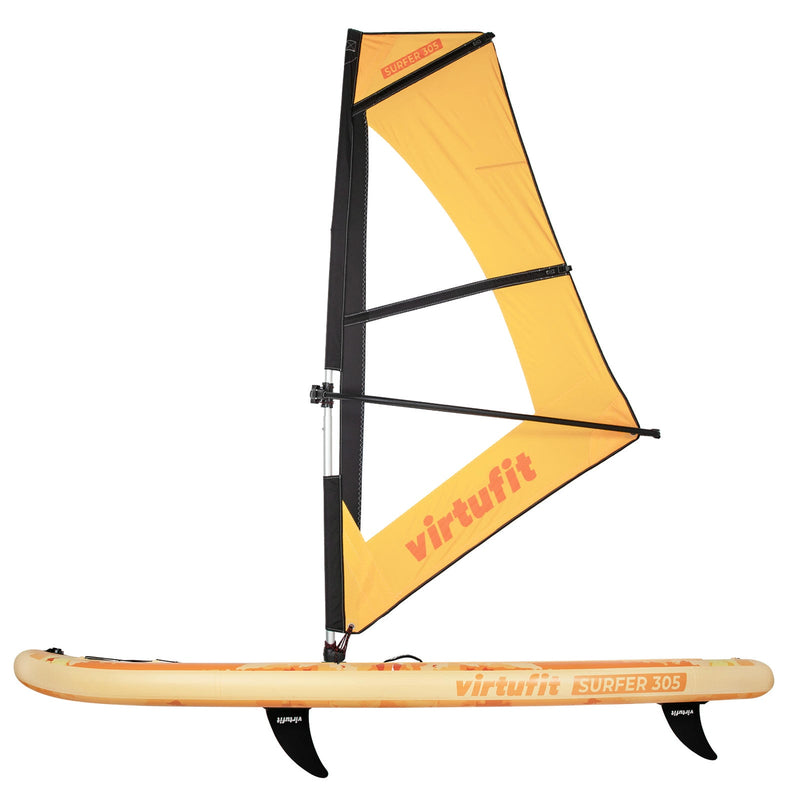 VIRTUFIT DESKA SUP SURFER 305 - POMARAŃCZOWY - Z ŻAGLEM WIATROWYM I AKCESORIAMI