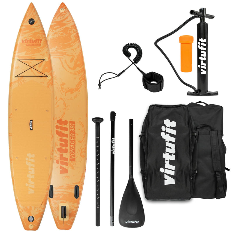 VIRTUFIT DESKA SUP VOYAGER 381 - POMARAŃCZOWY - Z AKCESORIAMI I TORBĄ DO NOSZENIA
