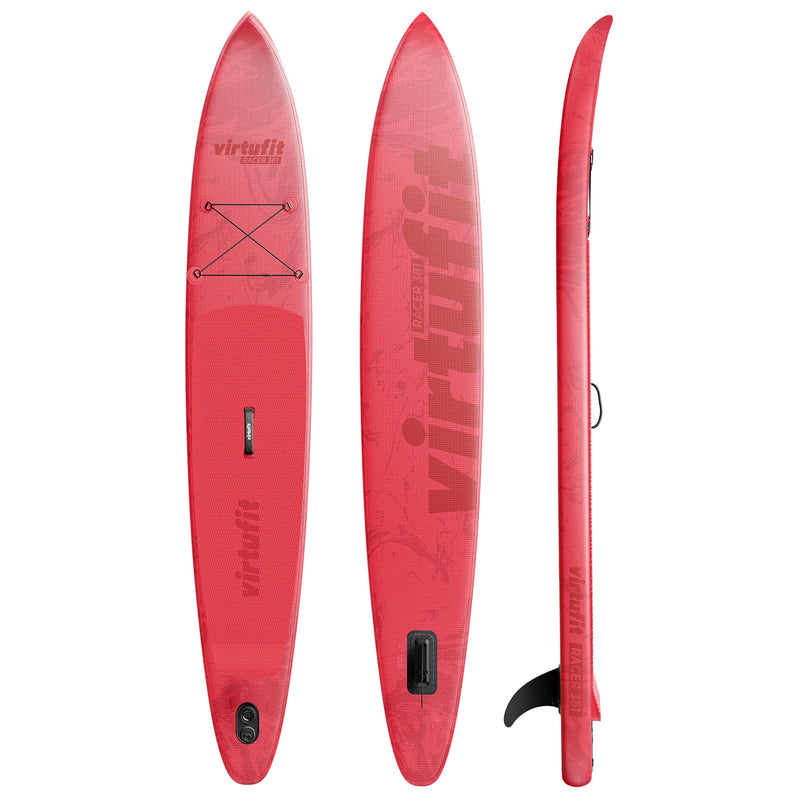 VIRTUFIT DESKA SUP RACER 381 - CZERWONY - Z AKCESORIAMI I TORBĄ DO NOSZENIA