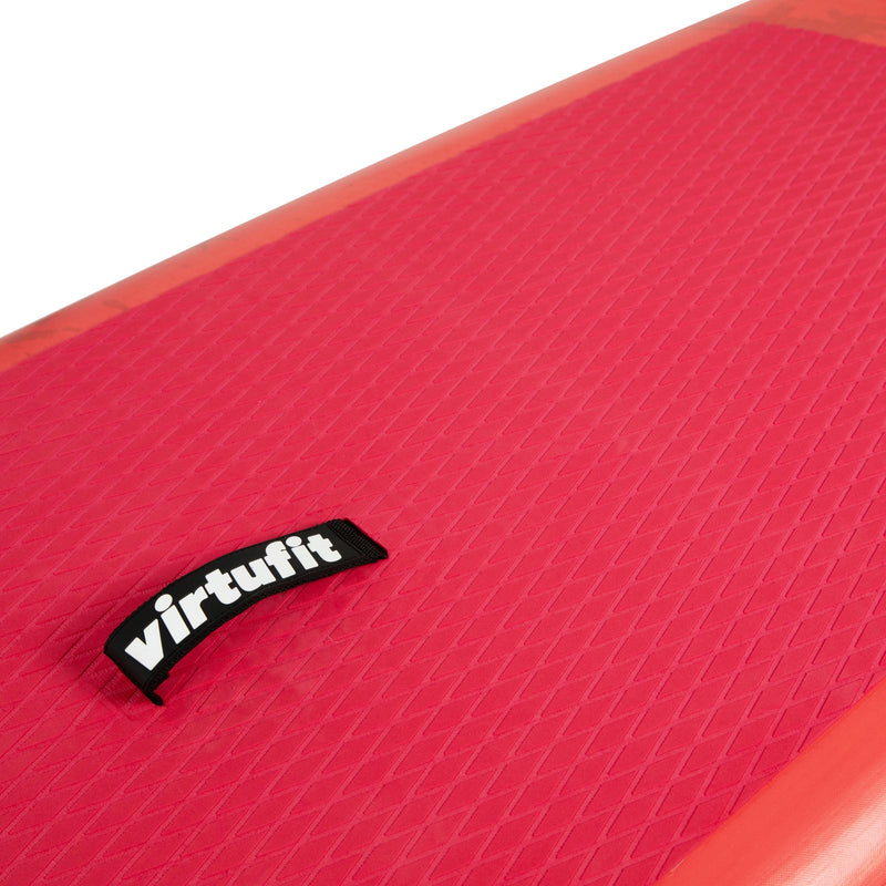 VIRTUFIT DESKA SUP RACER 381 - CZERWONY - Z AKCESORIAMI I TORBĄ DO NOSZENIA