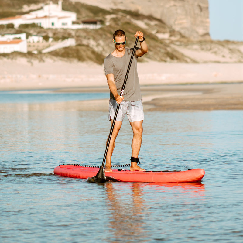 VIRTUFIT DESKA SUP RACER 381 - CZERWONY - Z AKCESORIAMI I TORBĄ DO NOSZENIA