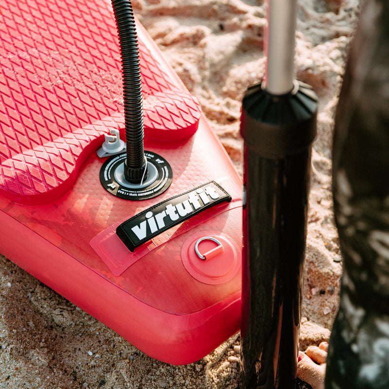 VIRTUFIT DESKA SUP RACER 381 - CZERWONY - Z AKCESORIAMI I TORBĄ DO NOSZENIA