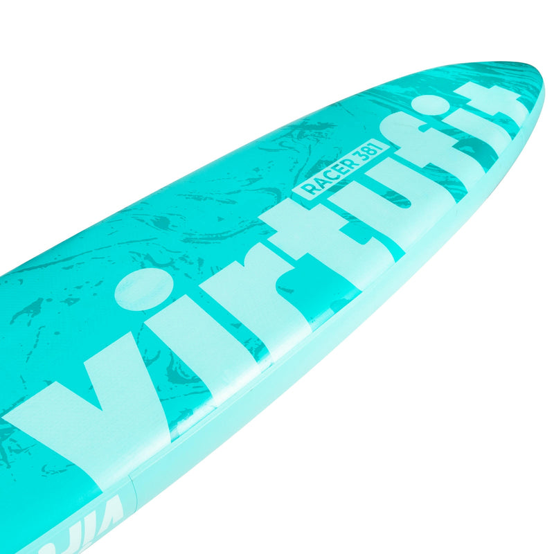 VIRTUFIT DESKA SUP RACER 381 - TURKUSOWY - Z AKCESORIAMI I TORBĄ DO NOSZENIA