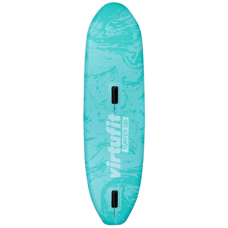 VIRTUFIT DESKA SUP SURFER 305 - TURKUSOWY - Z OSŁONĄ PRZECIWWATROWĄ I AKCESORIAMI