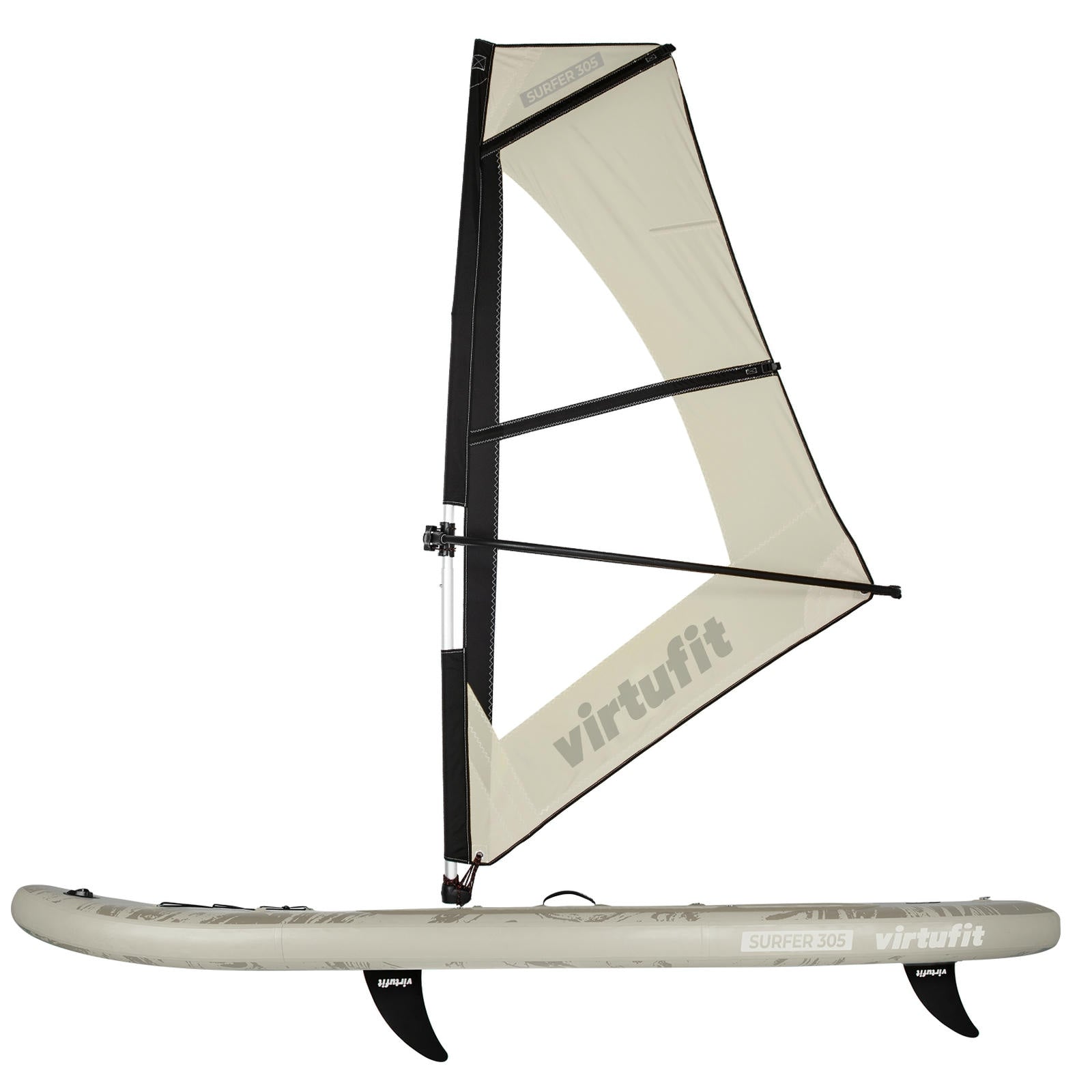 VIRTUFIT DESKA SUP SURFER 305 Z ŻAGLEM I AKCESORIAMI PIASKOWY BEŻ
