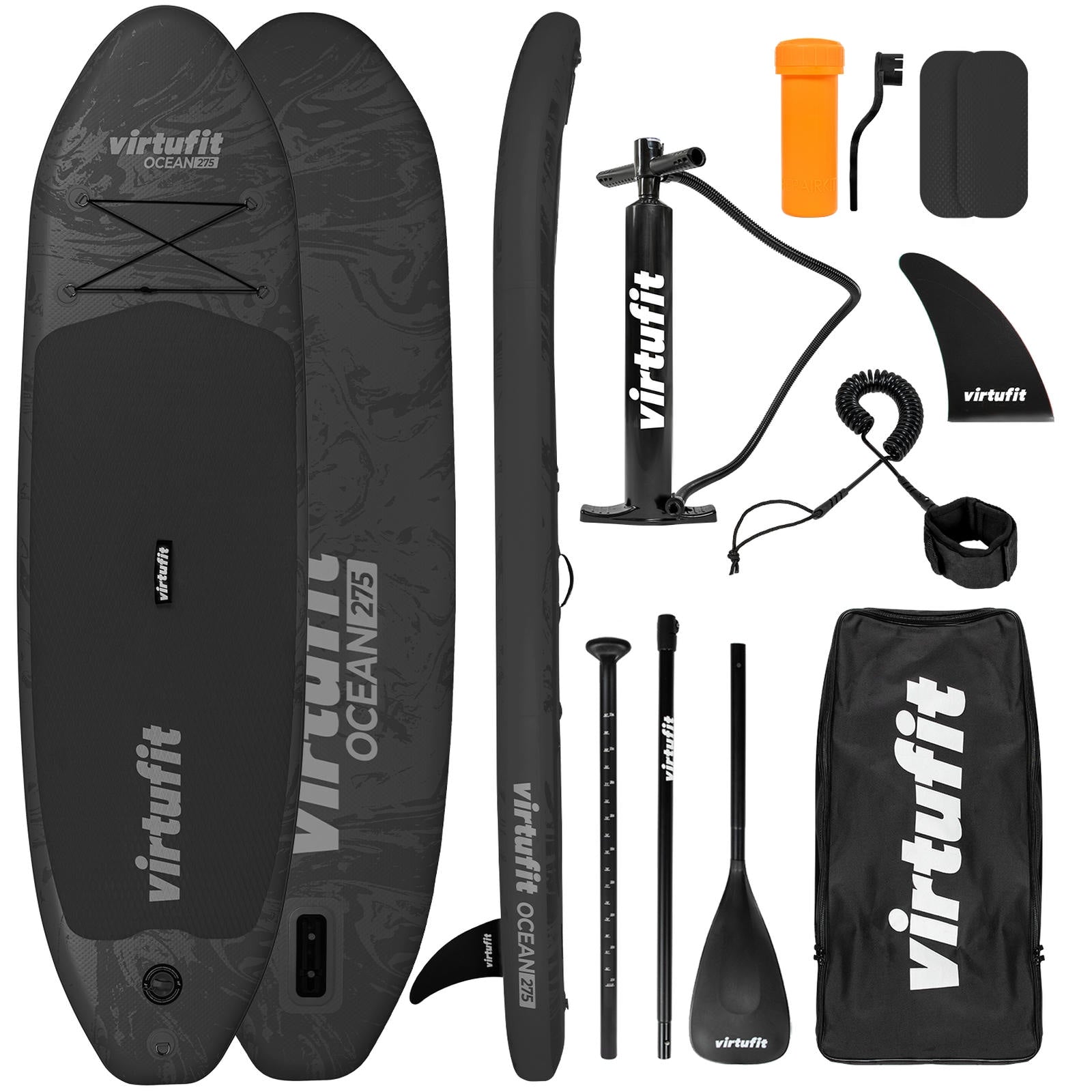 VirtuFit Ocean 275 Deska SUP z akcesoriami czarny