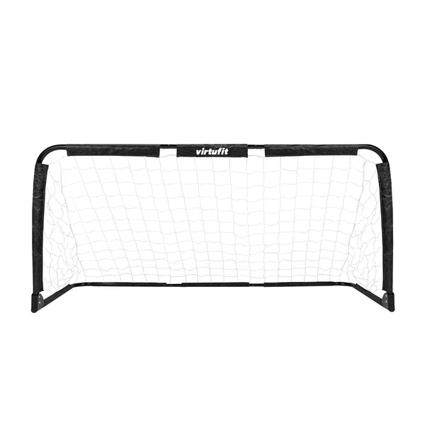 VIRTUFIT SKŁADANA BRAMKA PIŁKARSKA - PANNA - 150X60CM (ZESTAW 2 SZTUK) - CZARNA