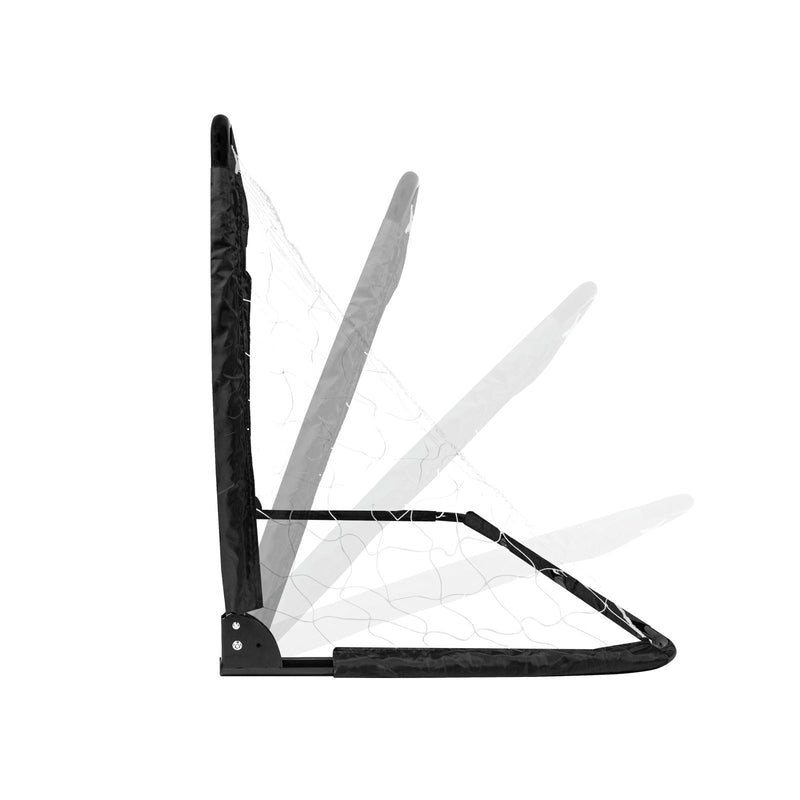 VIRTUFIT SKŁADANA BRAMKA PIŁKARSKA - 90 X 60 CM (ZESTAW 2 SZTUK) - CZARNA